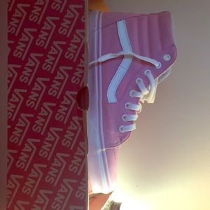 Pink high tops vans